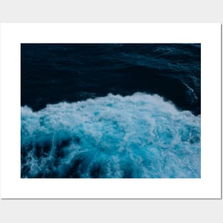 Deep Blue Ocean Waves Posters and Art